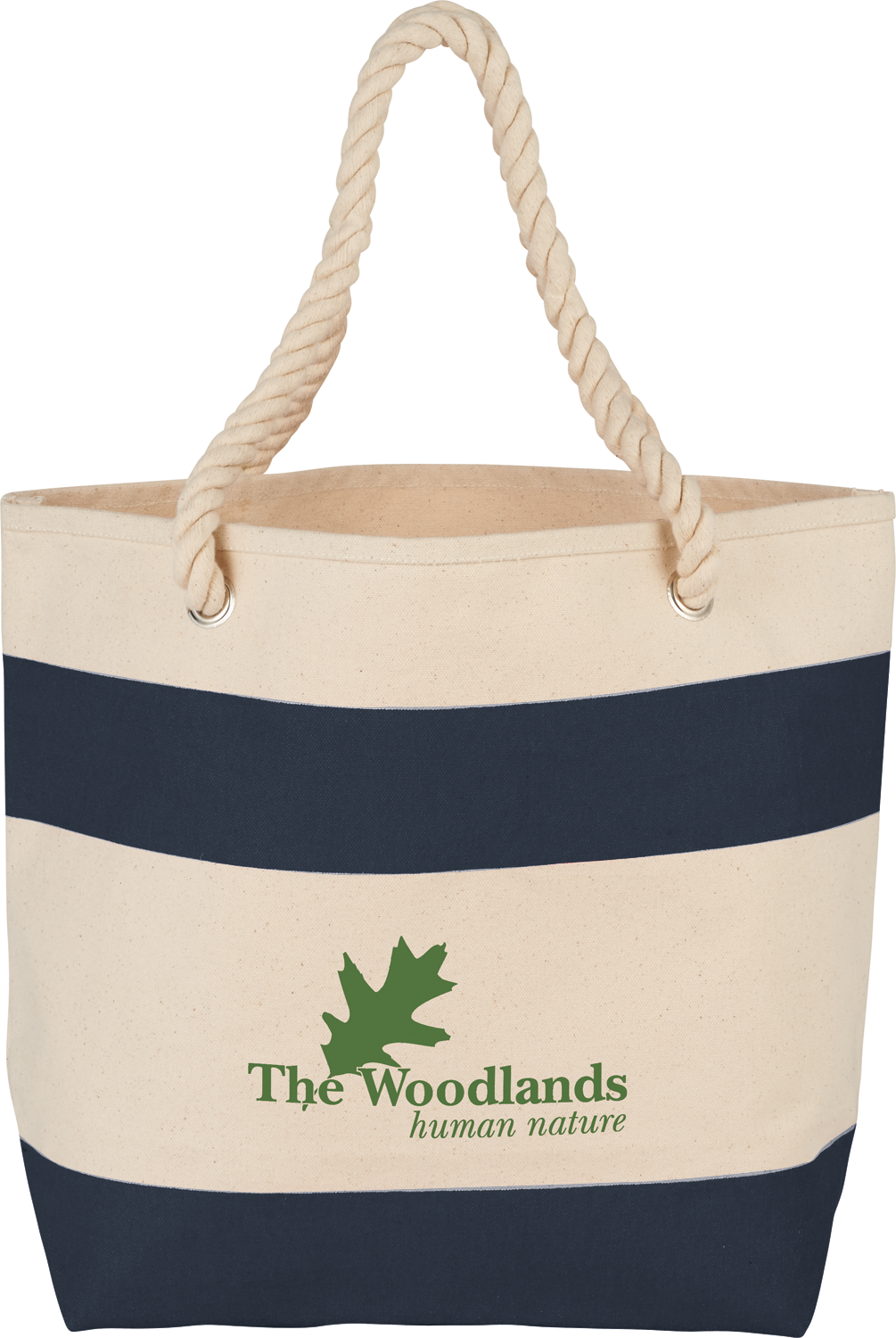 Custom Rope Handle 16oz Cotton Canvas Tote