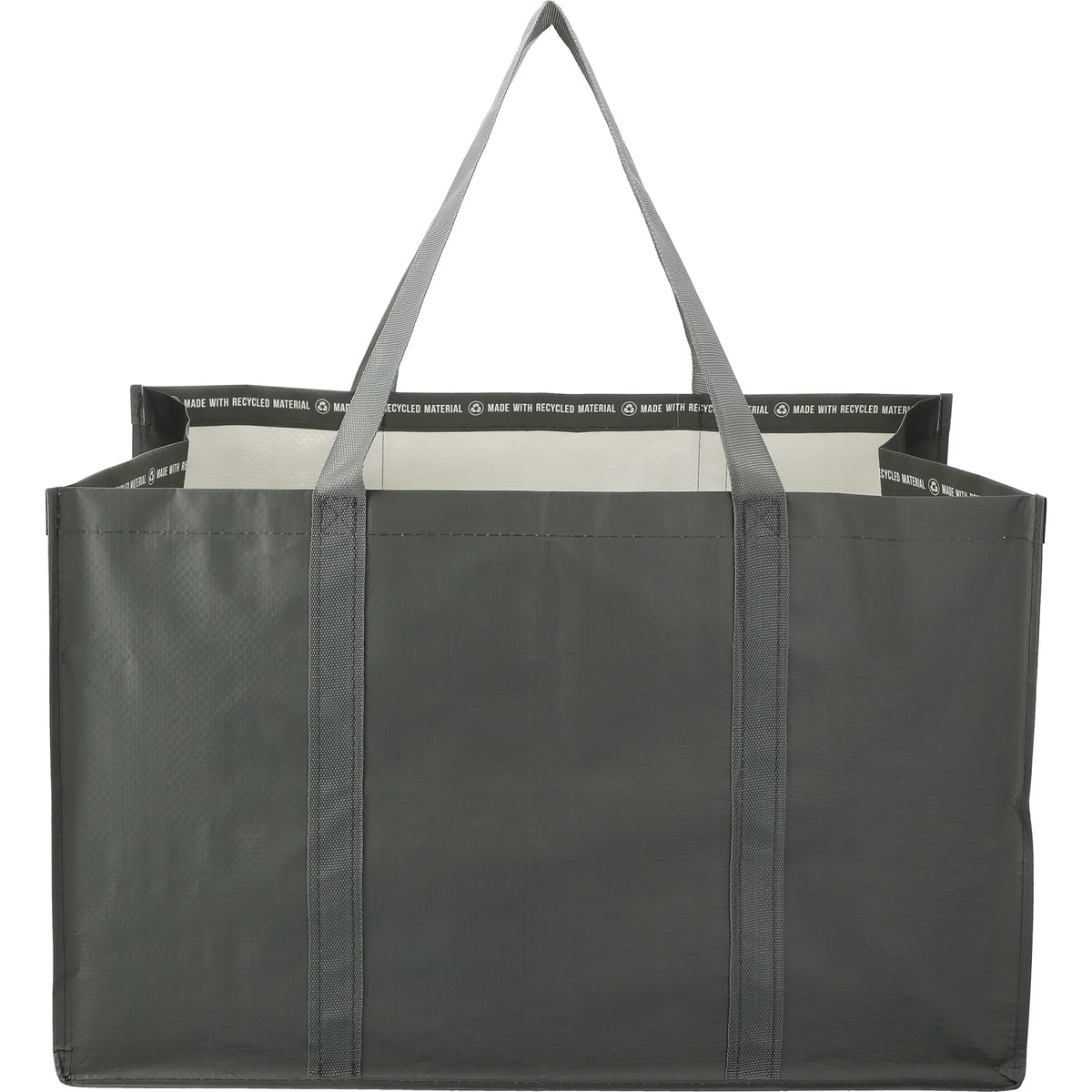 Custom Recycled Woven Utility Tote - back
