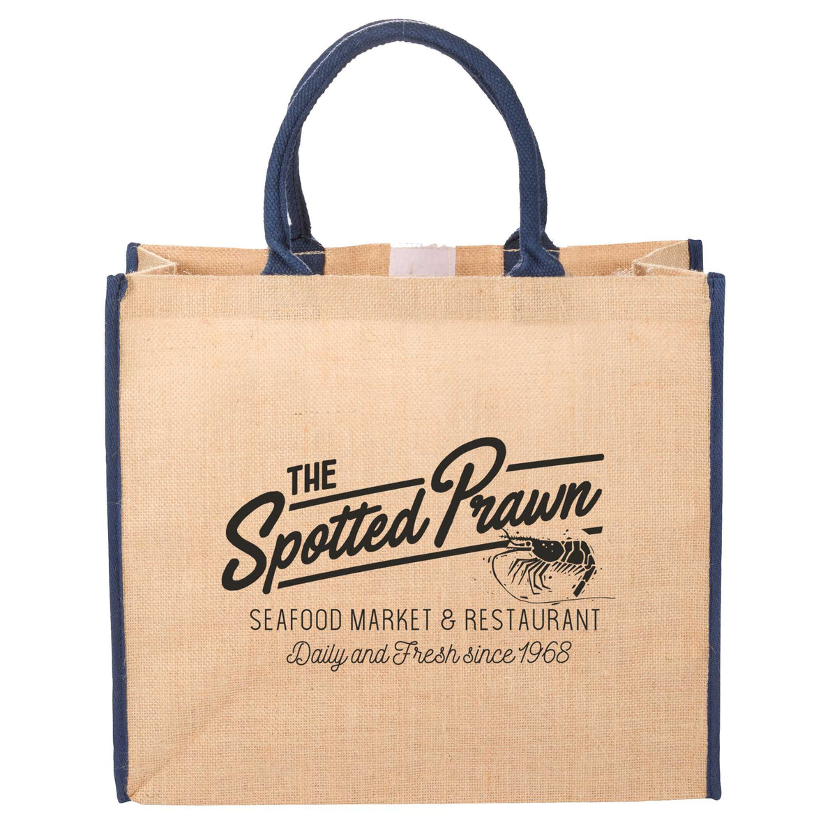 Custom Large Jute Tote - decorated SM-7126NY