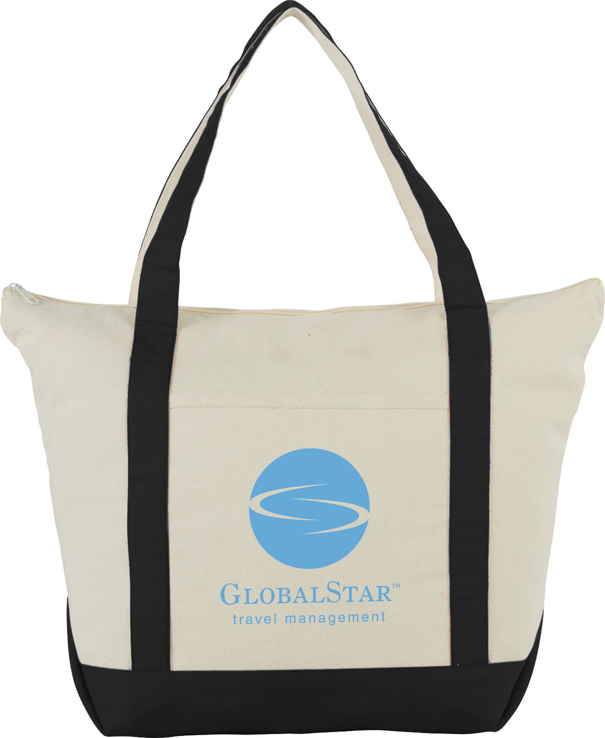 Custom Classic 12oz Cotton Canvas Zippered Boat Tote