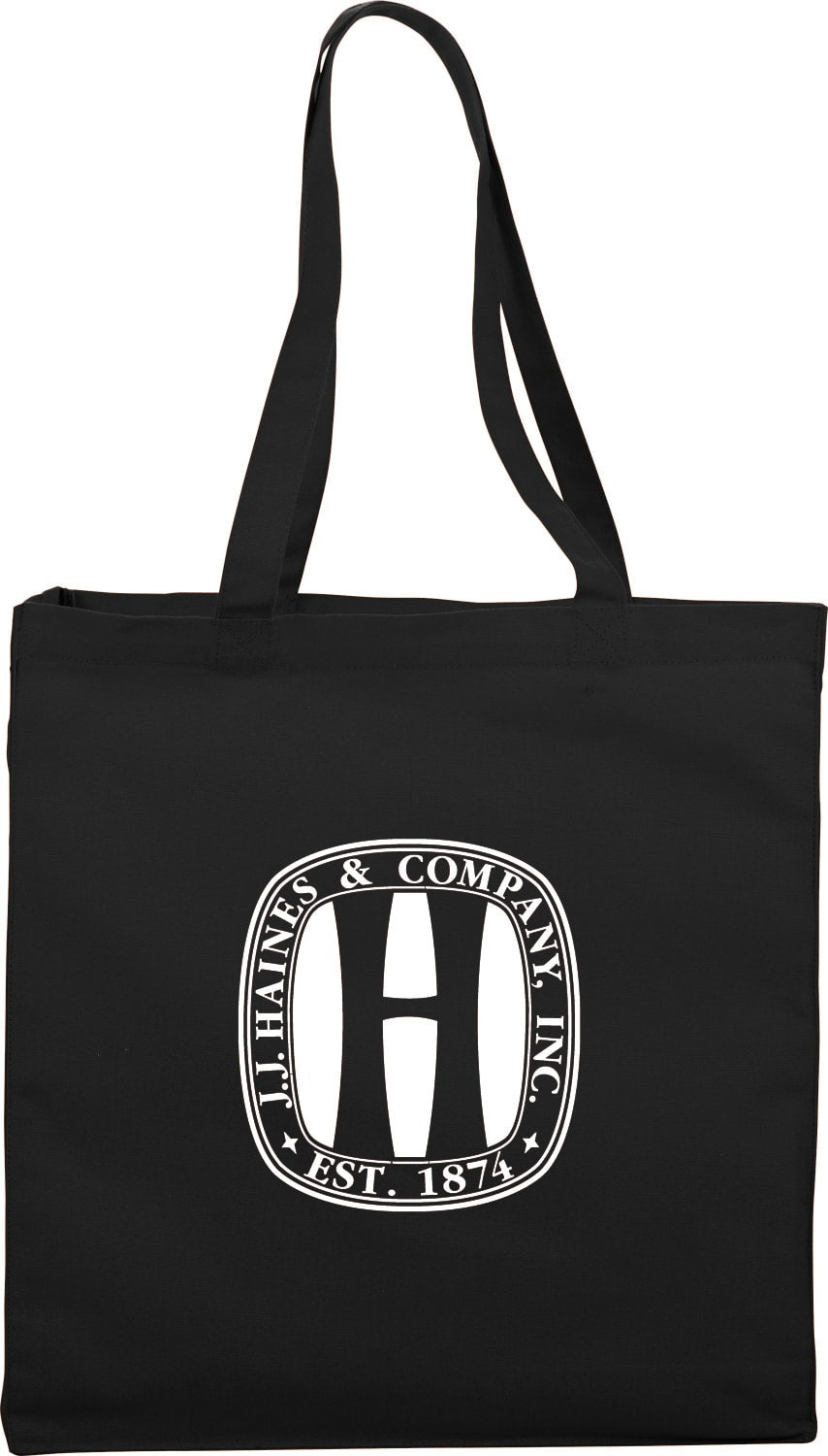 Custom Odessa 8oz Cotton Canvas Tote - decorated SM-7220BK