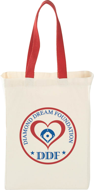 Custom Nebraska 5oz Cotton Canvas Grocery Tote - decorated SM-7236RD