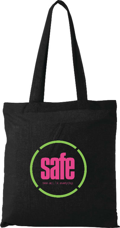 Custom Carolina 4oz Cotton Canvas Tote - decorated SM-7262BK