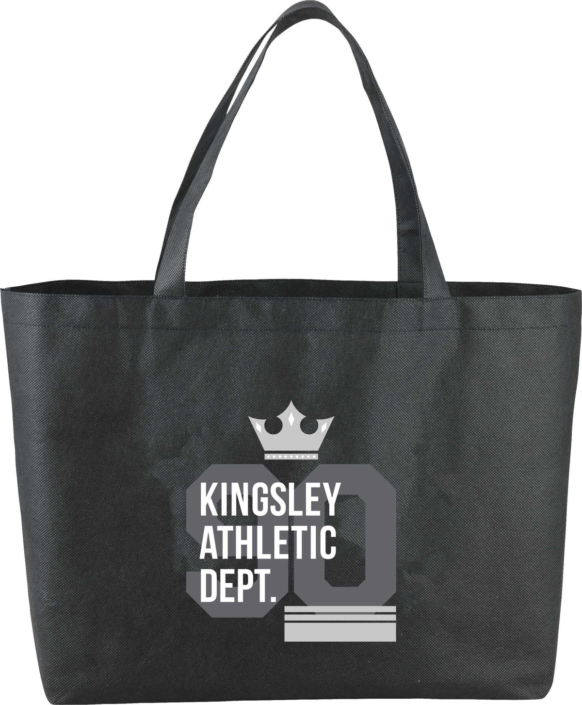 Custom Big Boy Non-Woven Shopper Tote - decorated SM-7344BK