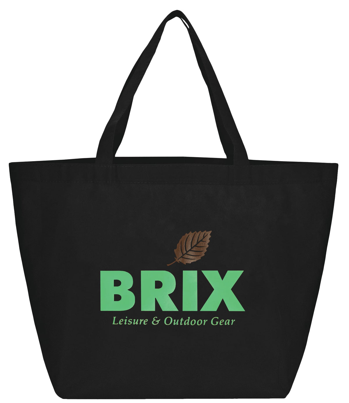 Custom YaYa Budget Non-Woven Shopper Tote - decorated SM-7346BK