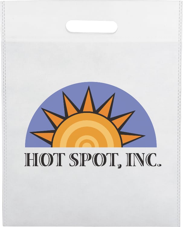 Custom Freedom Heat Seal Non-Woven Tote - decorated SM-7372WH
