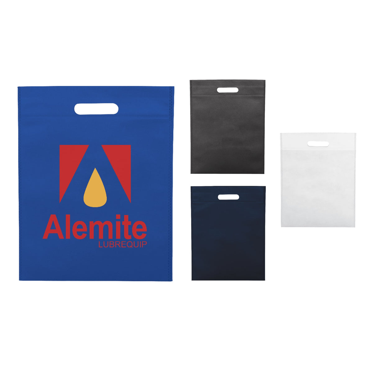 Custom Freedom Heat Seal Non-Woven Tote - decorated SM-7372RBL