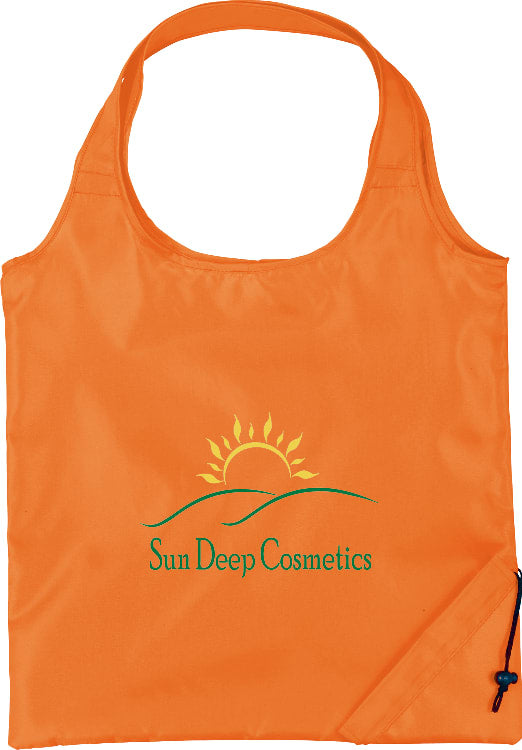 Custom Bungalow Foldaway Shopper Tote - decorated SM-7403OR