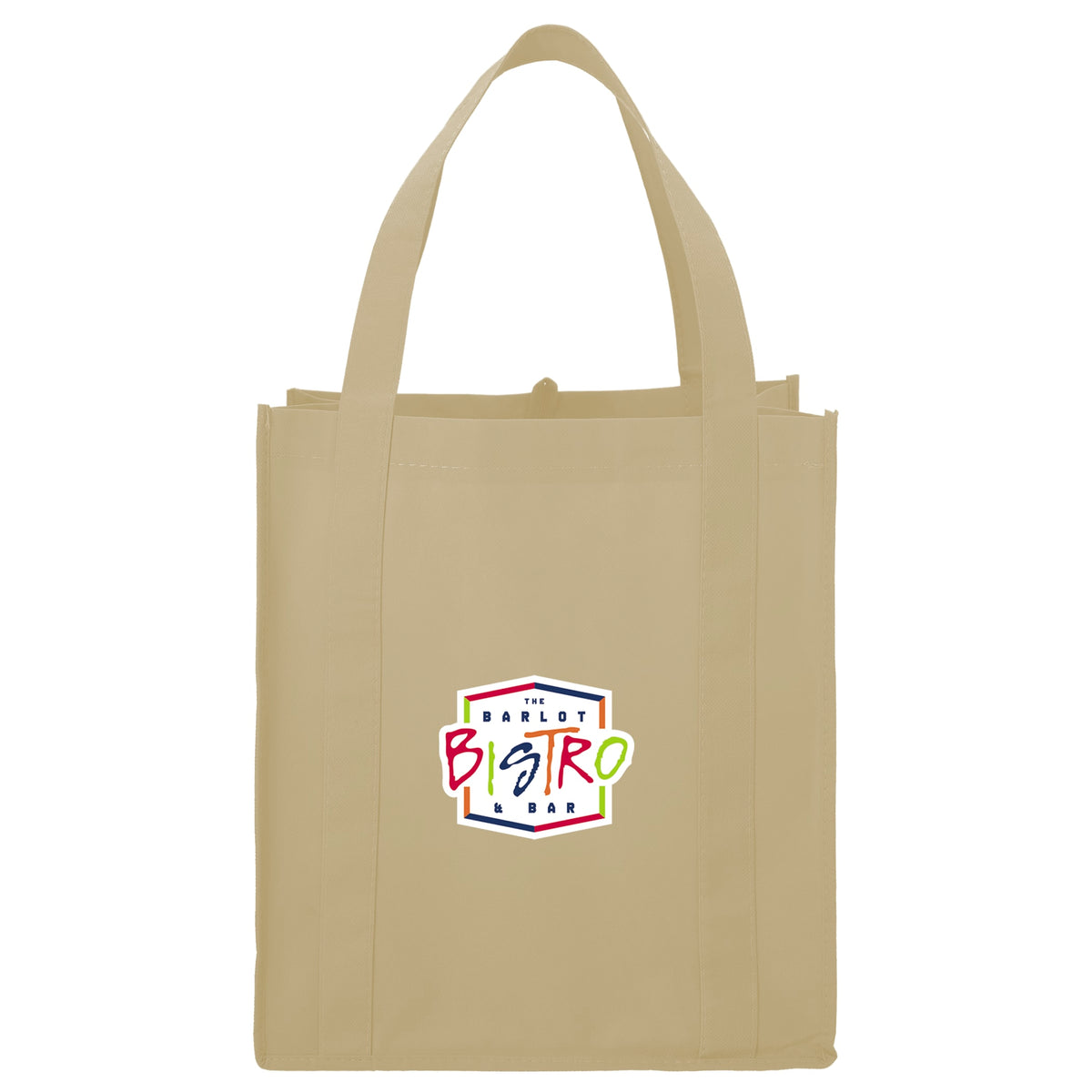 Custom Little Juno Non-Woven Grocery Tote - decorated SM-7412CR