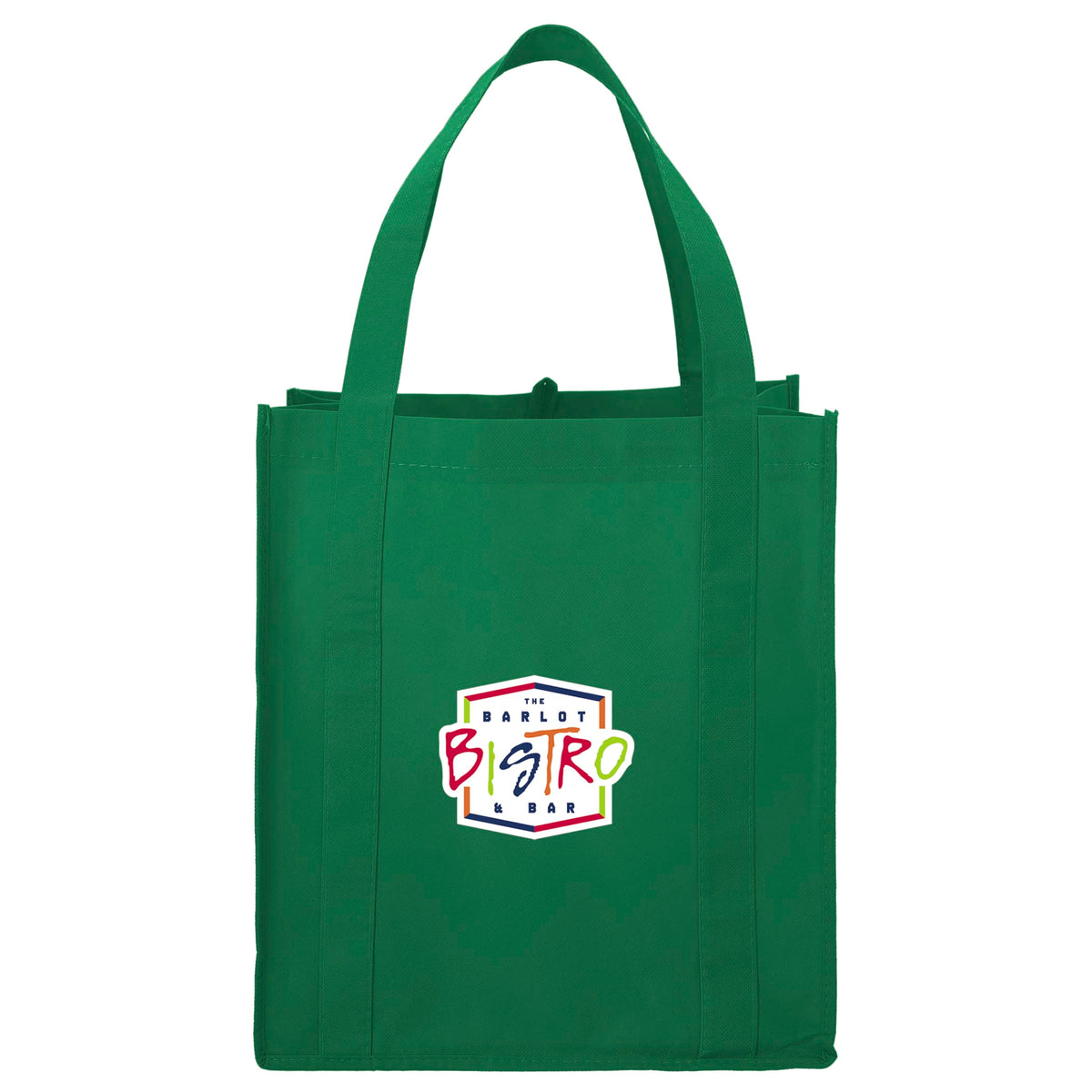 Custom Little Juno Non-Woven Grocery Tote - decorated SM-7412GR
