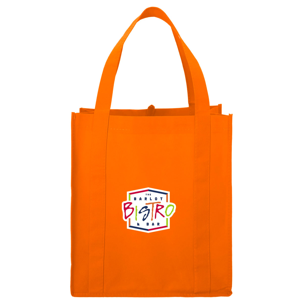 Custom Little Juno Non-Woven Grocery Tote - decorated SM-7412OR