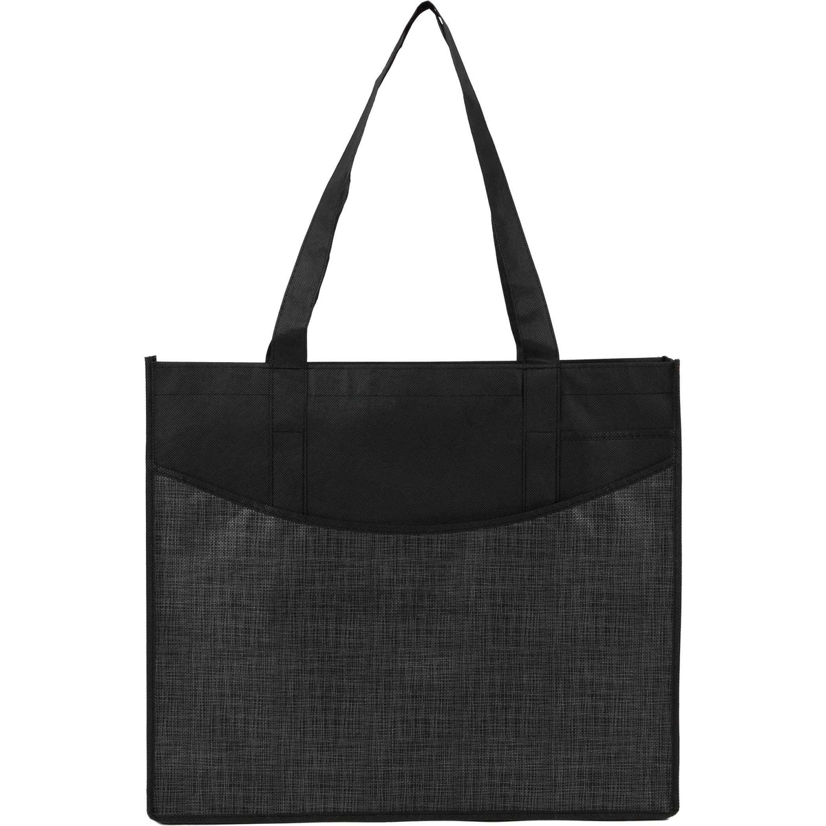 Custom Brooke Recycled Non-Woven Convention Tote - blank SM-7473BK