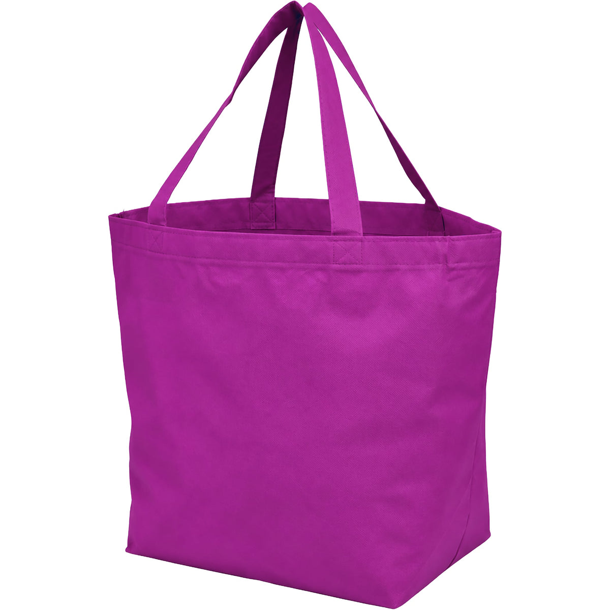 Custom YaYa 100% Recycled Budget Non Woven Shopper Tote - angle