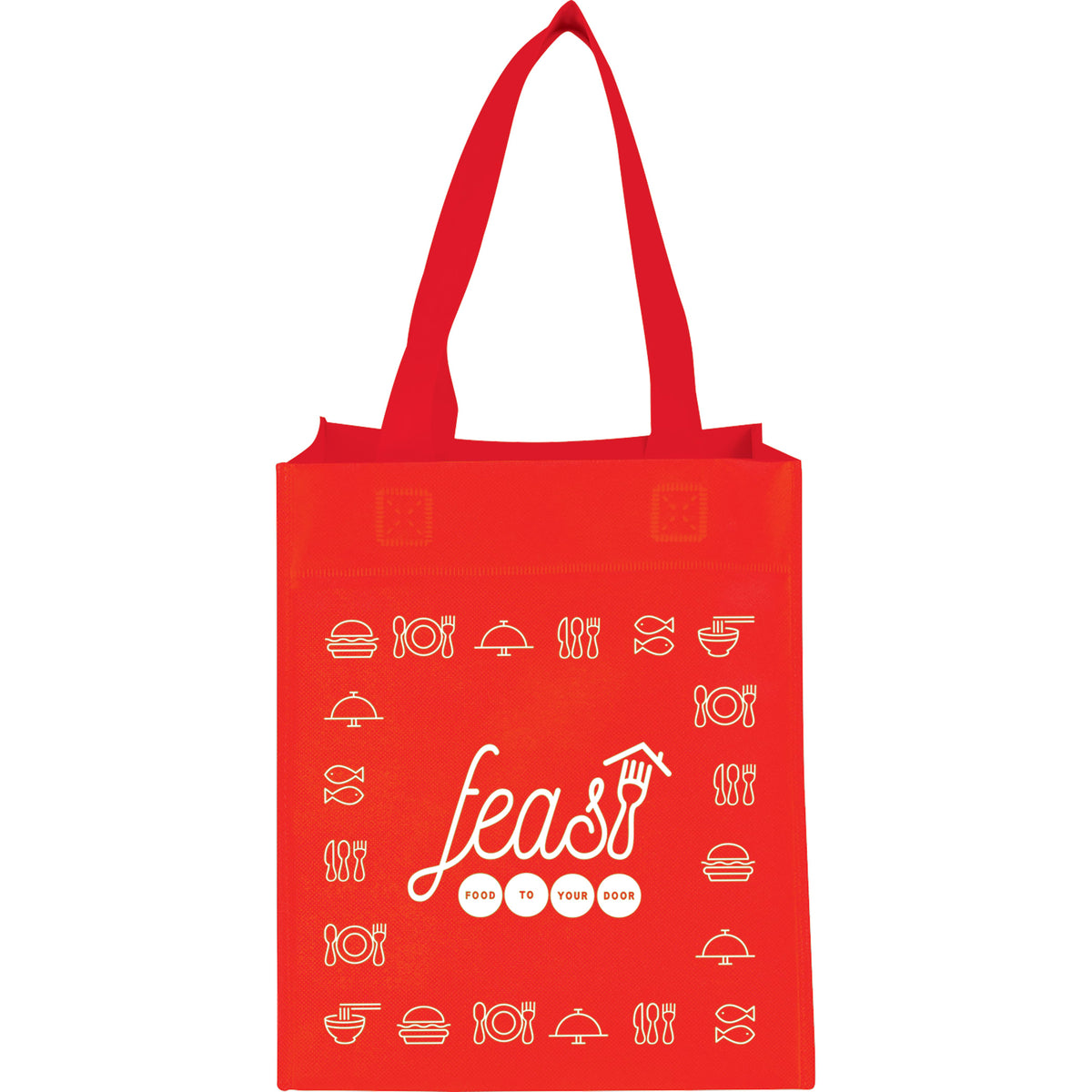 Custom Basic Grocery Tote - decorated SM-7725RD