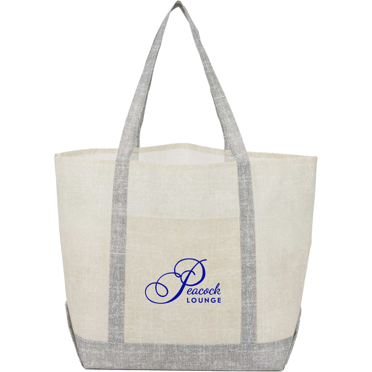 Custom Recycled Beacon Non-Woven All Purpose Tote - decorated SM-7816GY