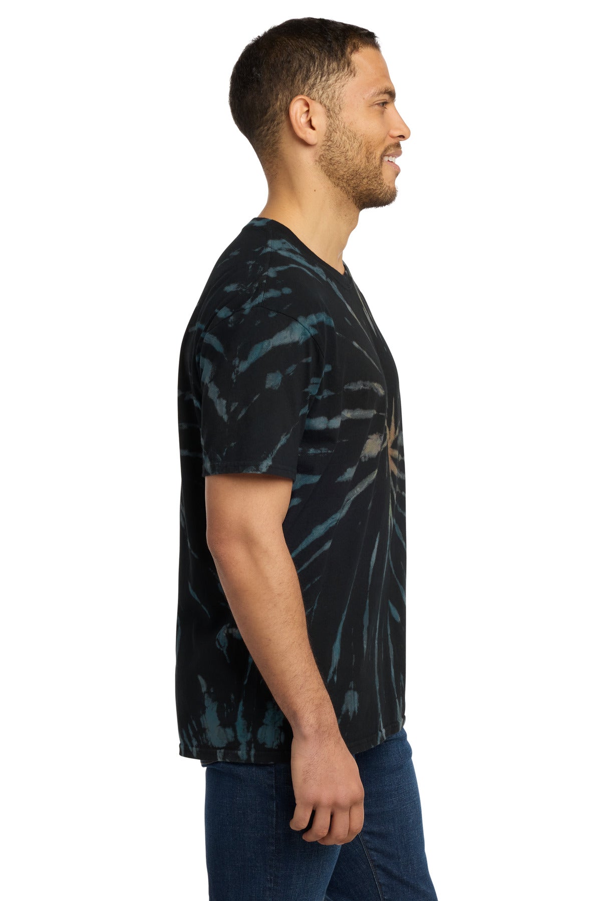 Black Galxy Sp Port & Co Tie-Dye Tee. PC147