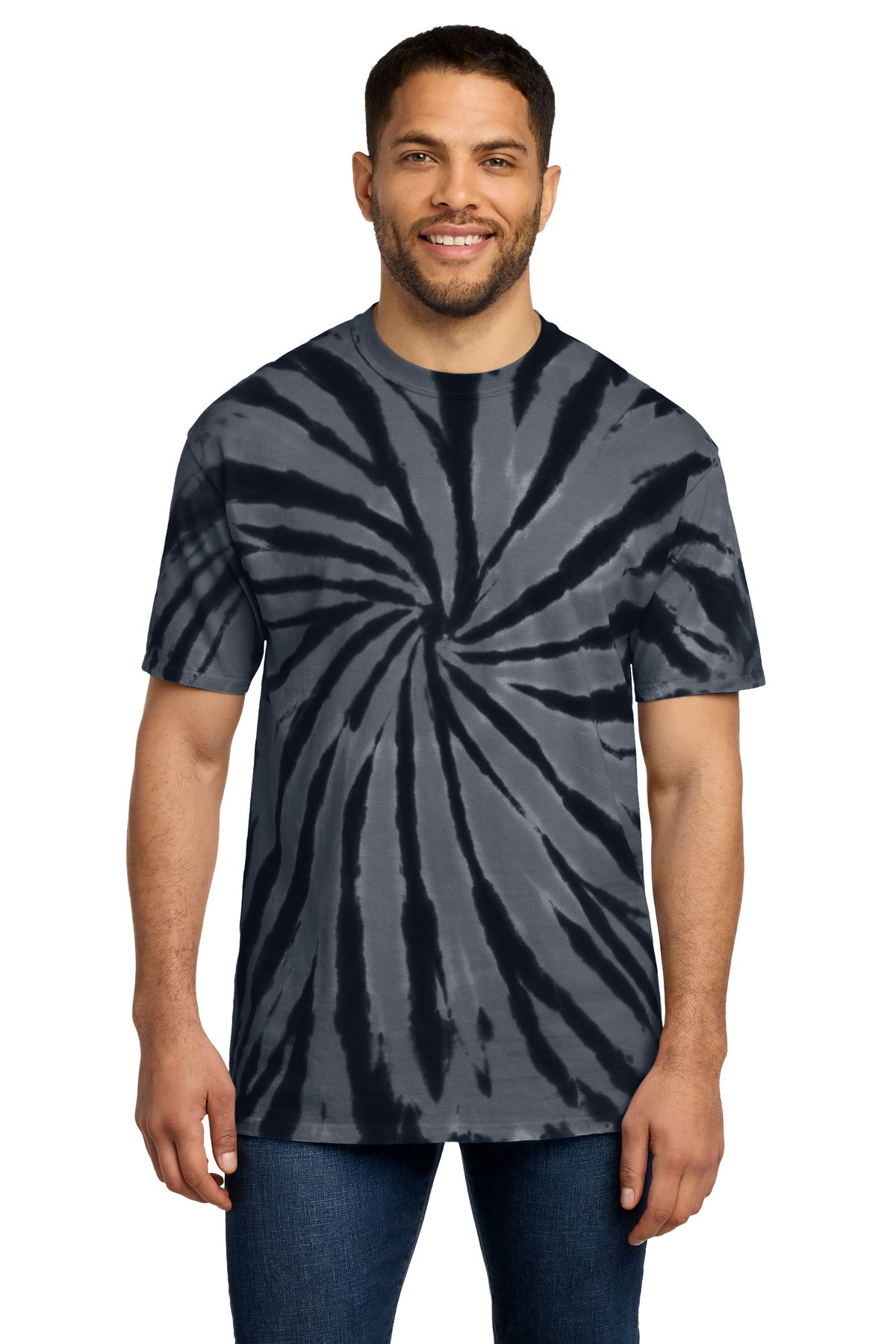 Black Port & Co Tie-Dye Tee. PC147 plain