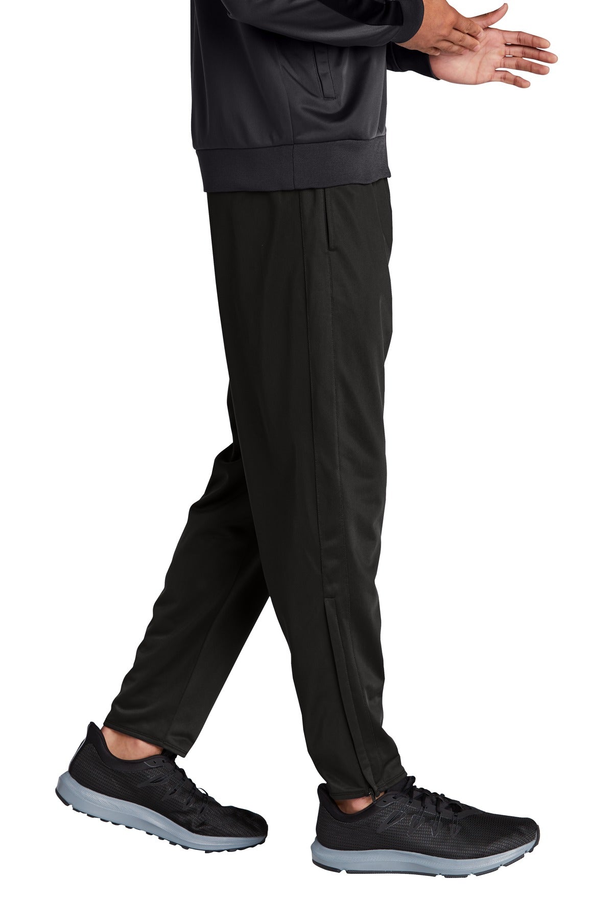 Black Sport-Tek Tricot Track Jogger. PST95 plain