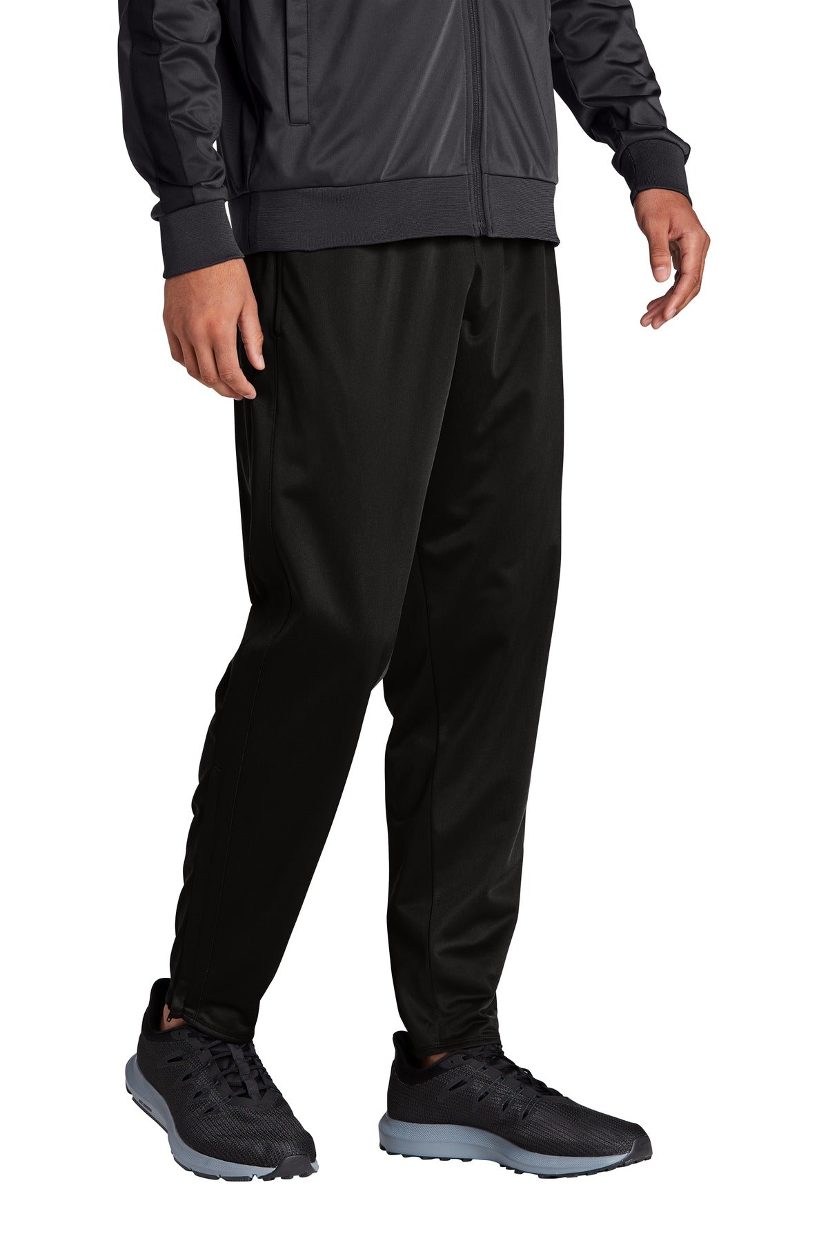 Black Sport-Tek Tricot Track Jogger. PST95 plain
