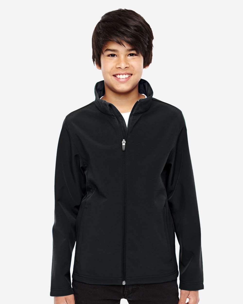 Black Youth Leader Soft Shell Jacket - TT80Y plain