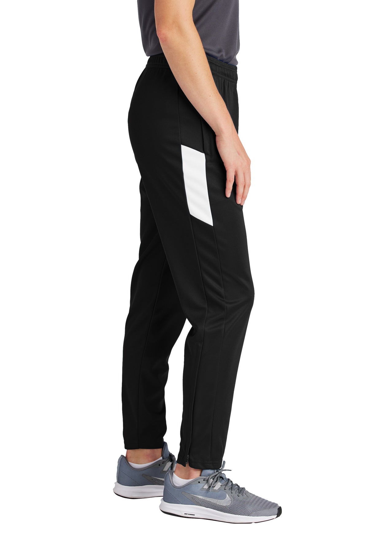 Blk/White Sport-Tek Women's Travel Pant LPST800 plain