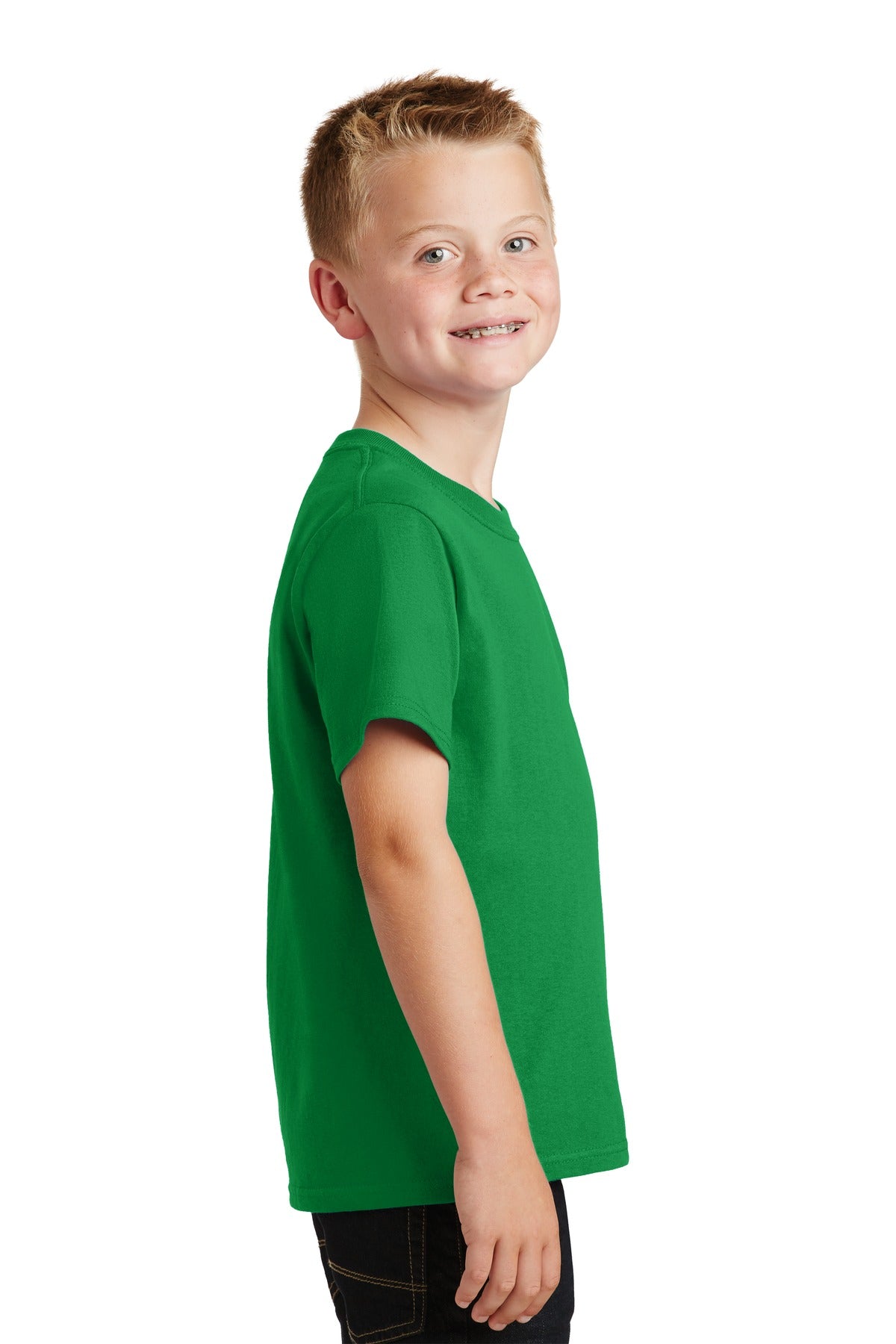 Clover Green Port & Co Youth Core Cotton Tee. PC54Y