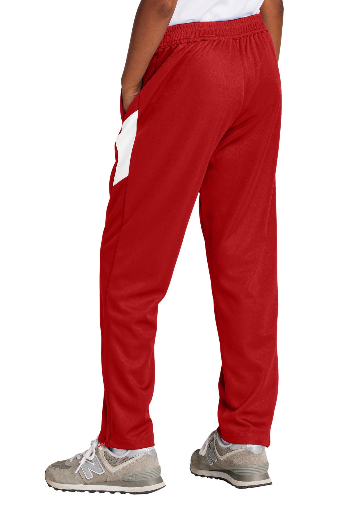 DpRd/Wht Sport-Tek Youth Travel Pant YPST800