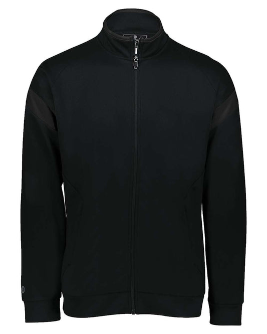 Front View of Black Youth Limitless Full-Zip Jacket - 229679 plain
