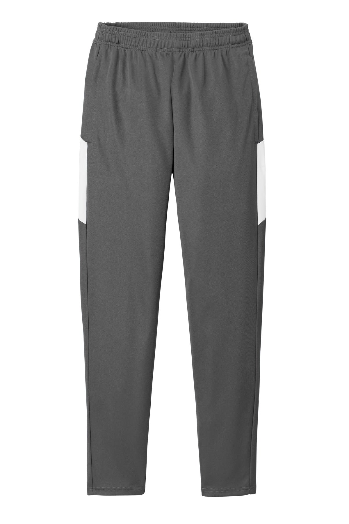 Front View of IrGy/White Sport-Tek Travel Pant PST800 plain
