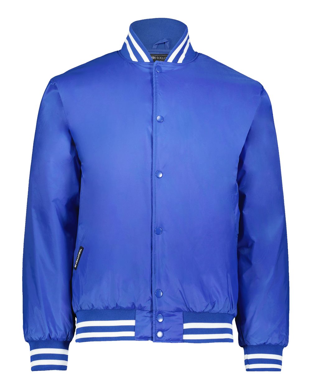 Front View of Royal/ White Heritage Jacket - 229140 plain