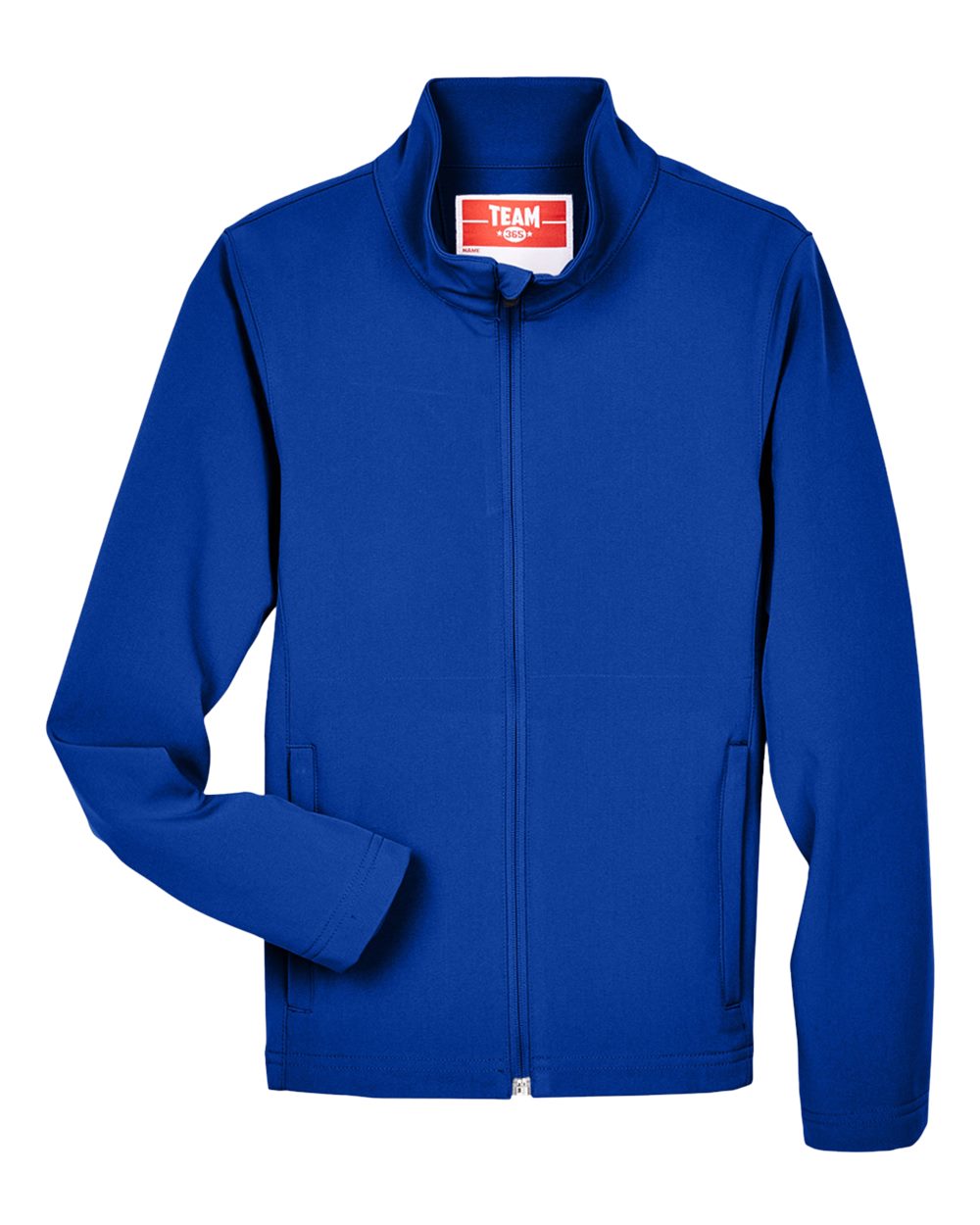 Front View of Sport Royal Youth Leader Soft Shell Jacket - TT80Y plain