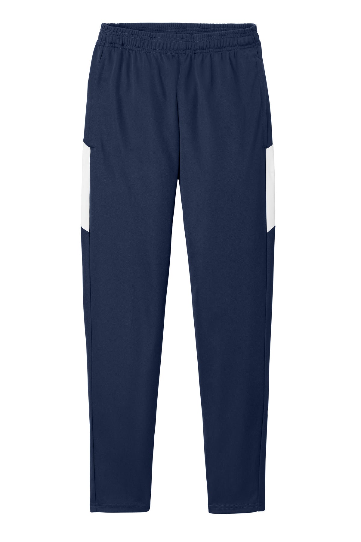 Front View of TrNv/White Sport-Tek Travel Pant PST800 plain