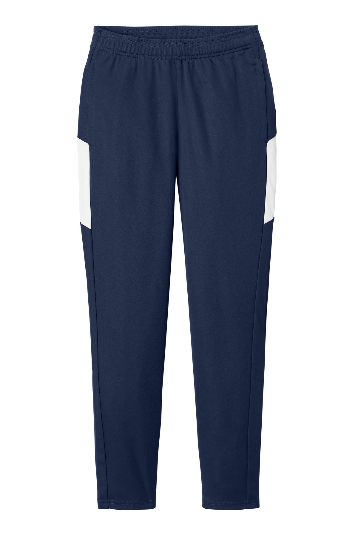 Front View of TrNv/White Sport-Tek Women's Travel Pant LPST800 plain