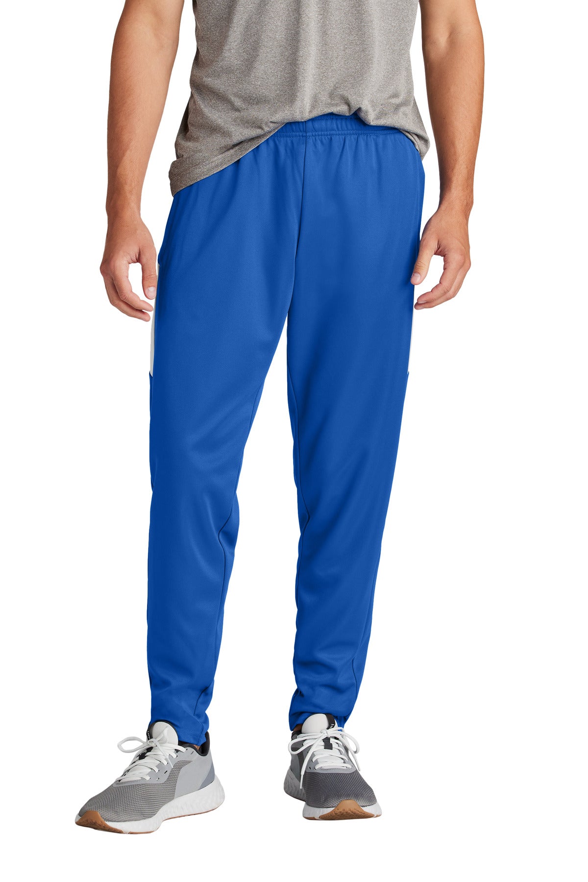 Front View of TRy/White Sport-Tek Travel Pant PST800 plain