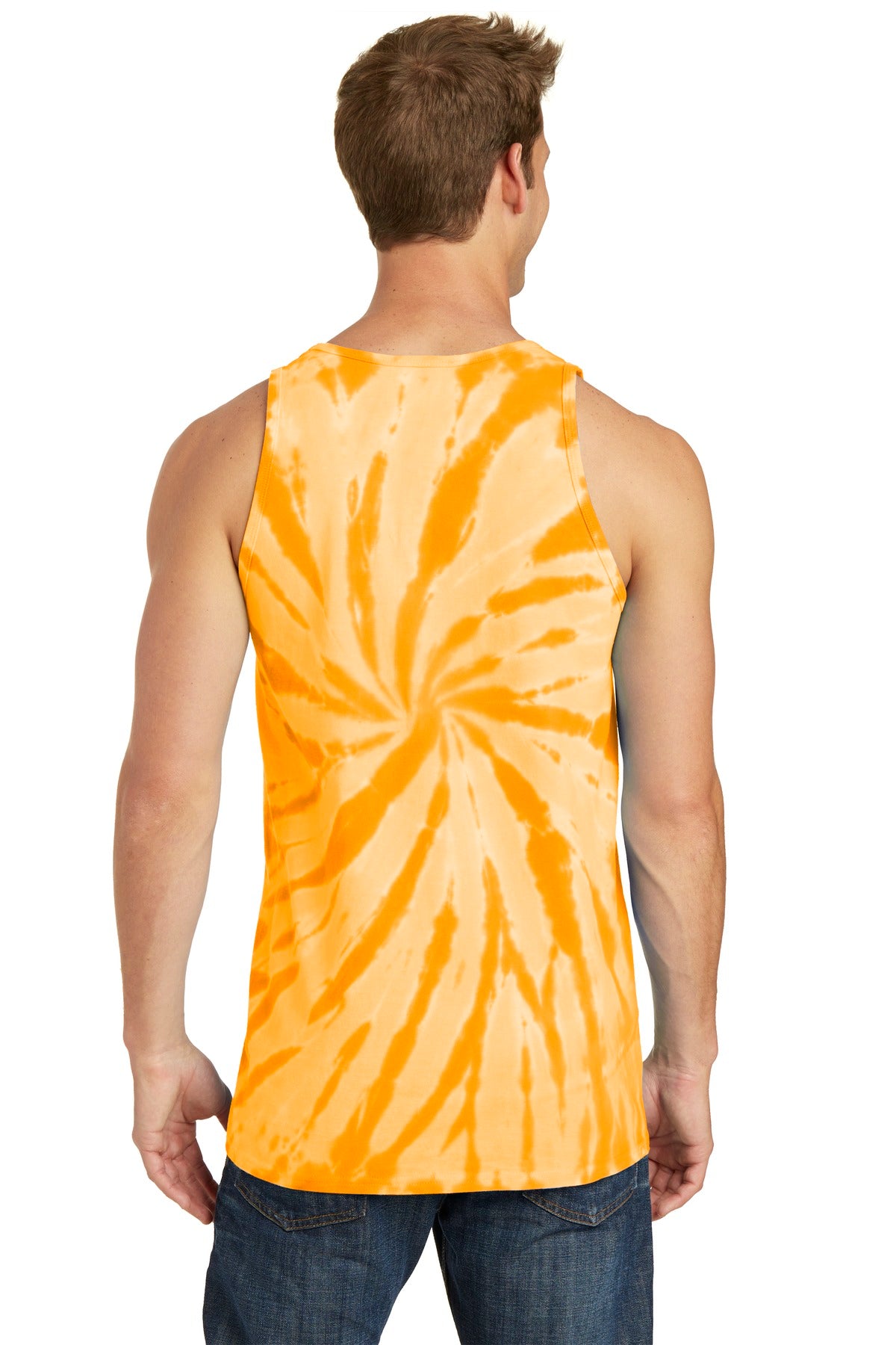 Gold Port & Co Tie-Dye Tank Top. PC147TT plain