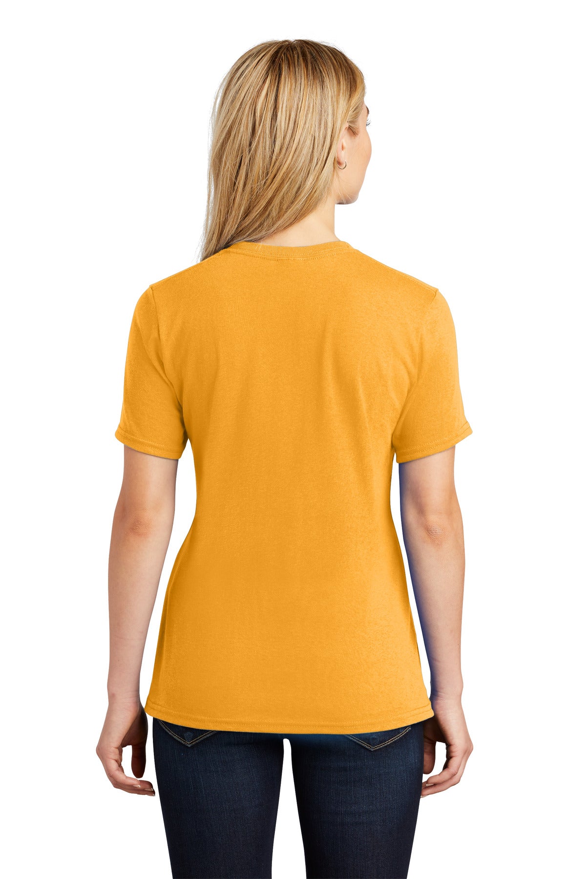 Gold Port & Co Women's Core Cotton Tee. LPC54 plain