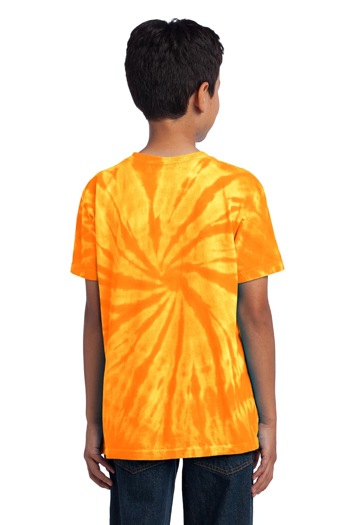 Gold Port & Co Youth Tie-Dye Tee. PC147Y plain