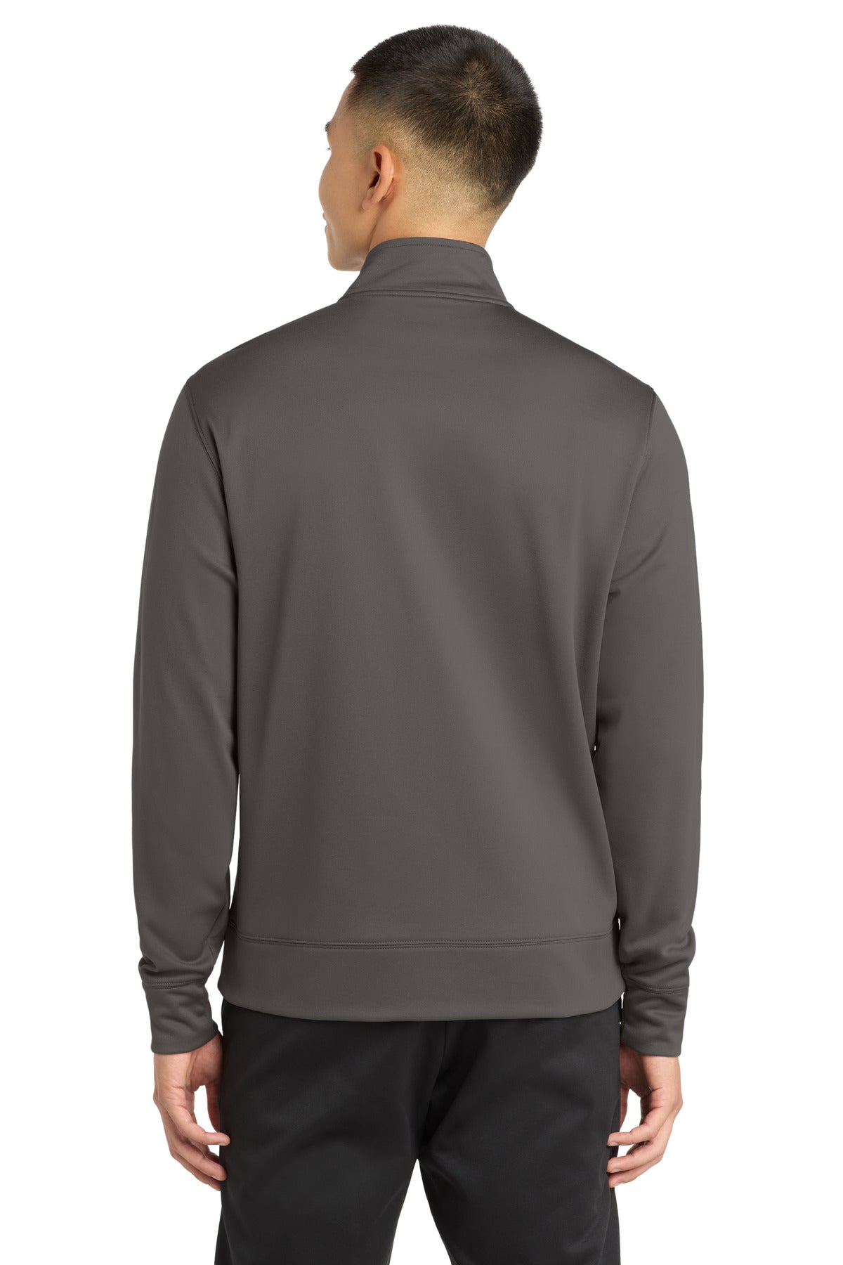 IronGrey Sport-Tek Sport-Wick Fleece Full-Zip Jacket. ST241 plain
