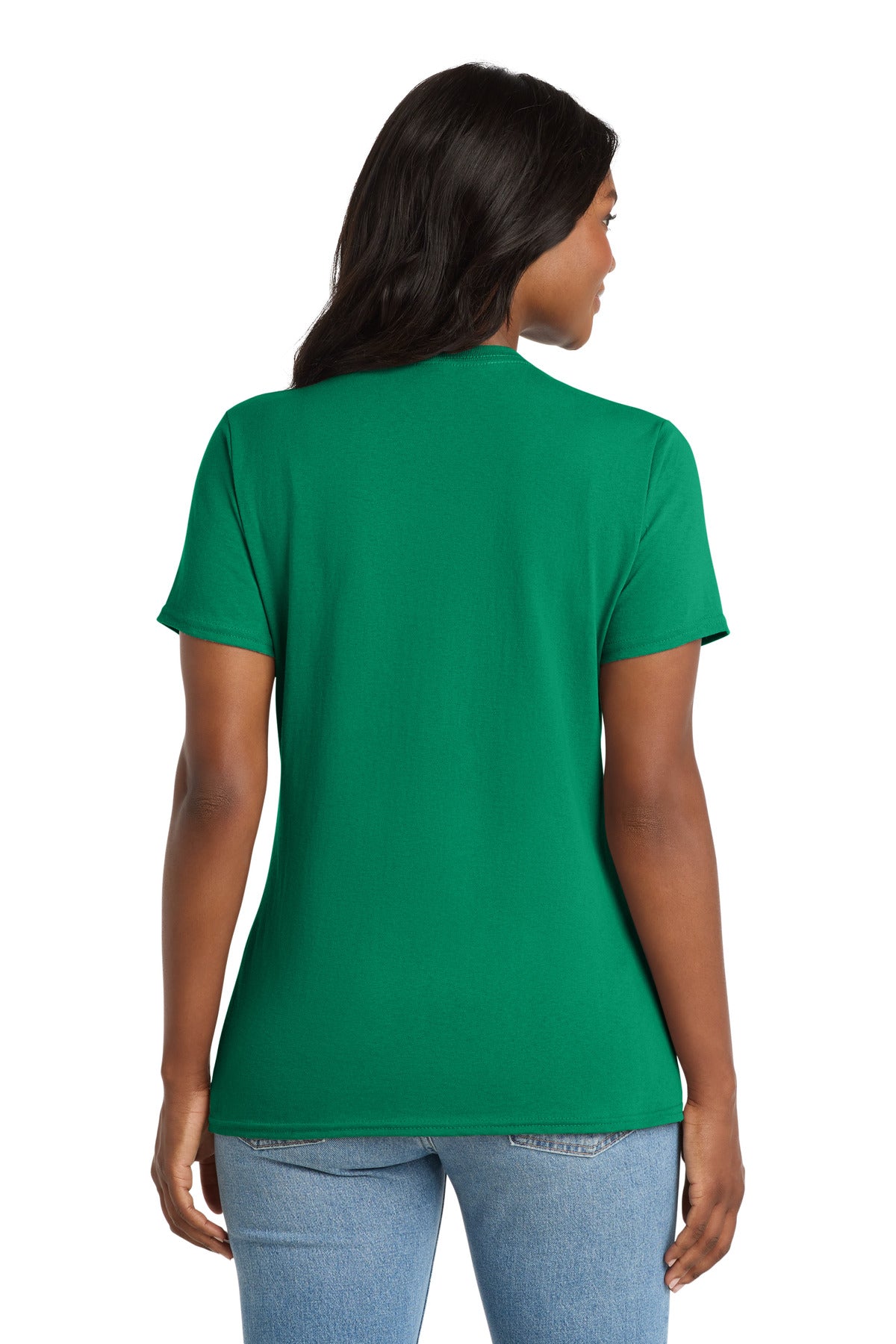 Kelly Port & Co Women's Core Cotton V-Neck Tee. LPC54V plain