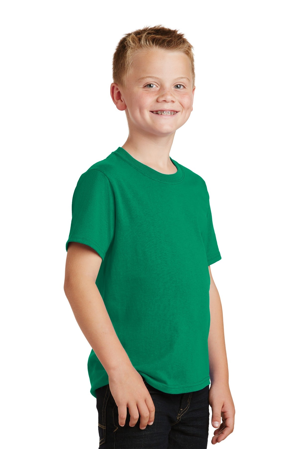 Kelly Port & Co Youth Core Cotton Tee. PC54Y plain