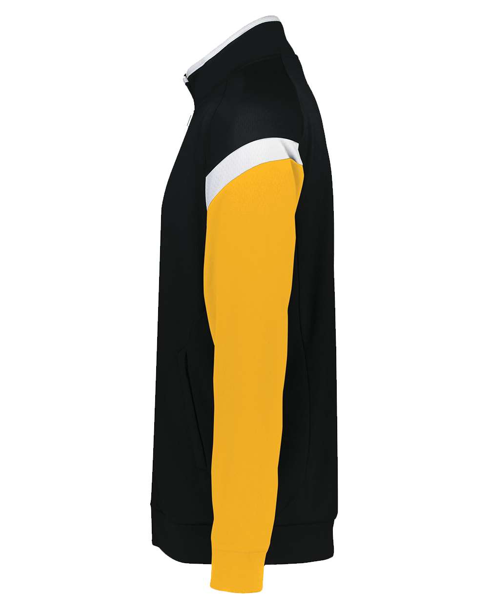 Left View of Black/ White/ Gold Youth Limitless Full-Zip Jacket - 229679