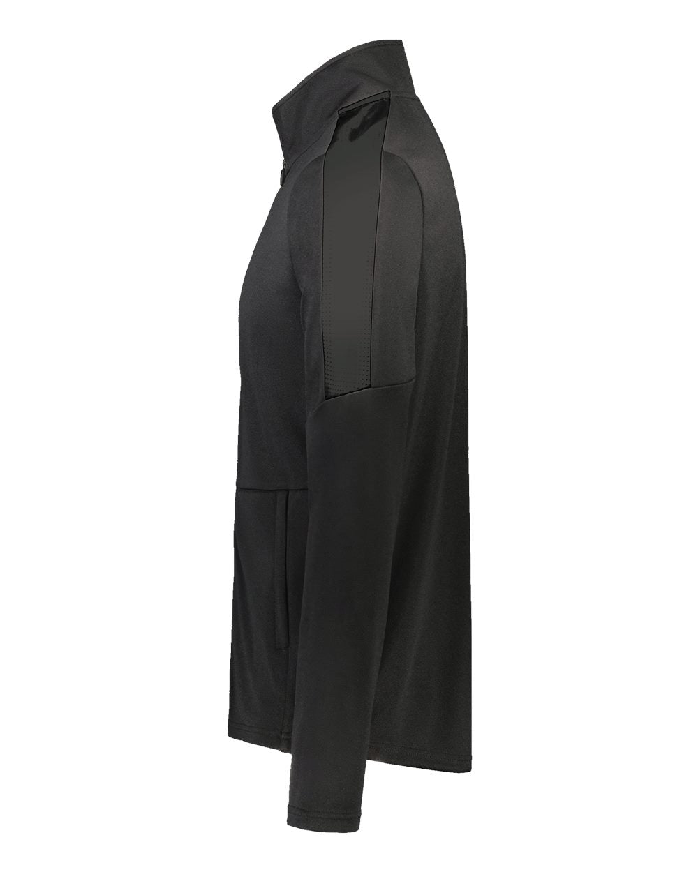 Left View of Black Youth Crosstown Full-Zip Jacket - 223630 plain