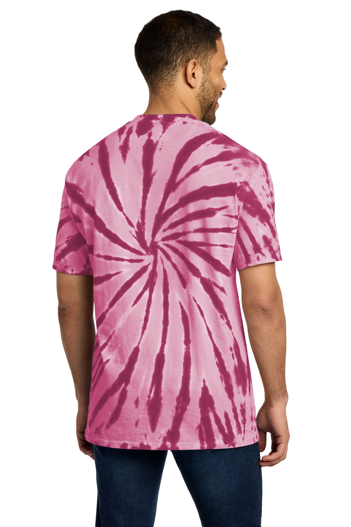 Maroon Port & Co Tie-Dye Tee. PC147