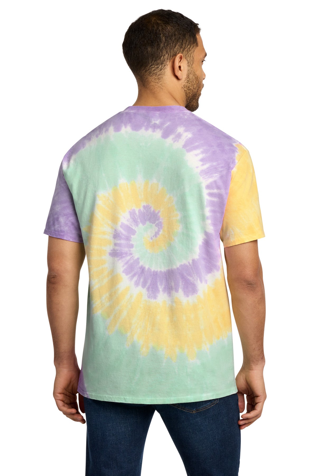MintRnbw Port & Co Tie-Dye Tee. PC147 plain