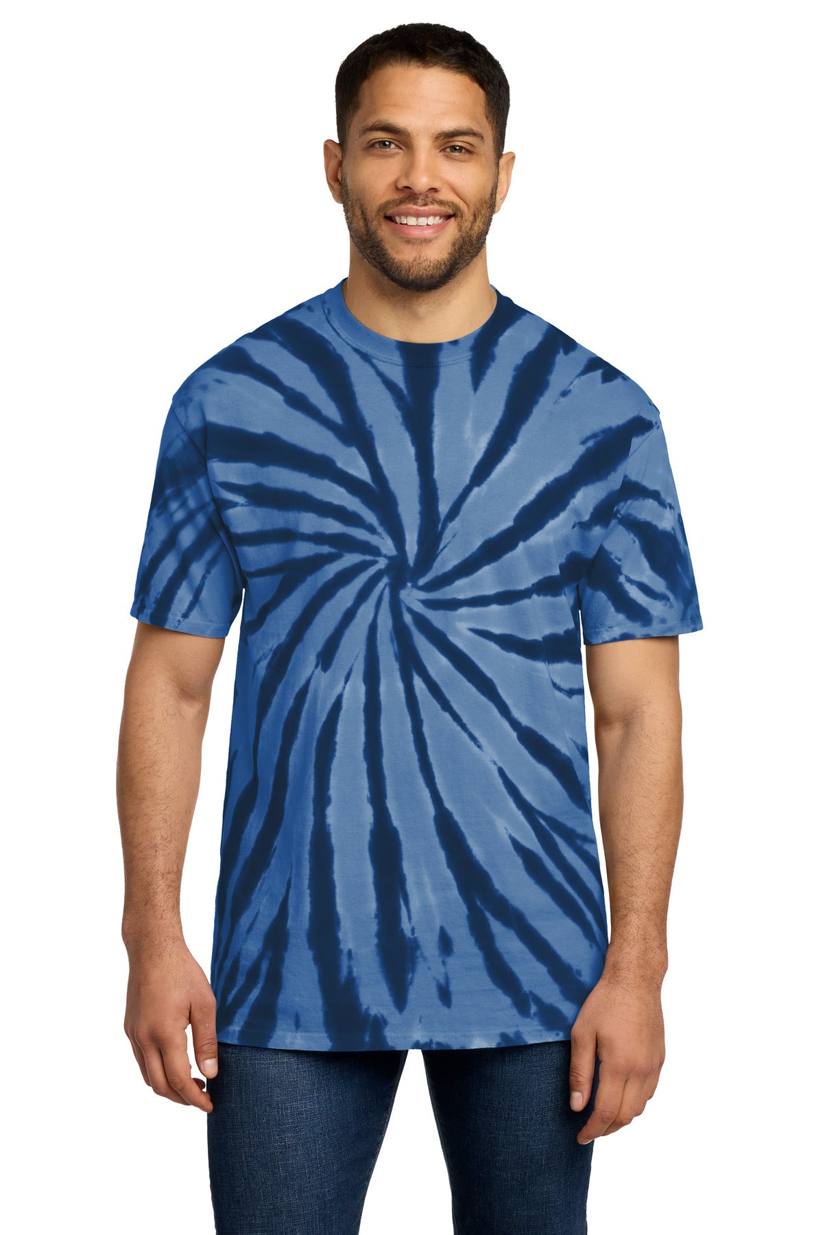 Navy Port & Co Tie-Dye Tee. PC147 plain