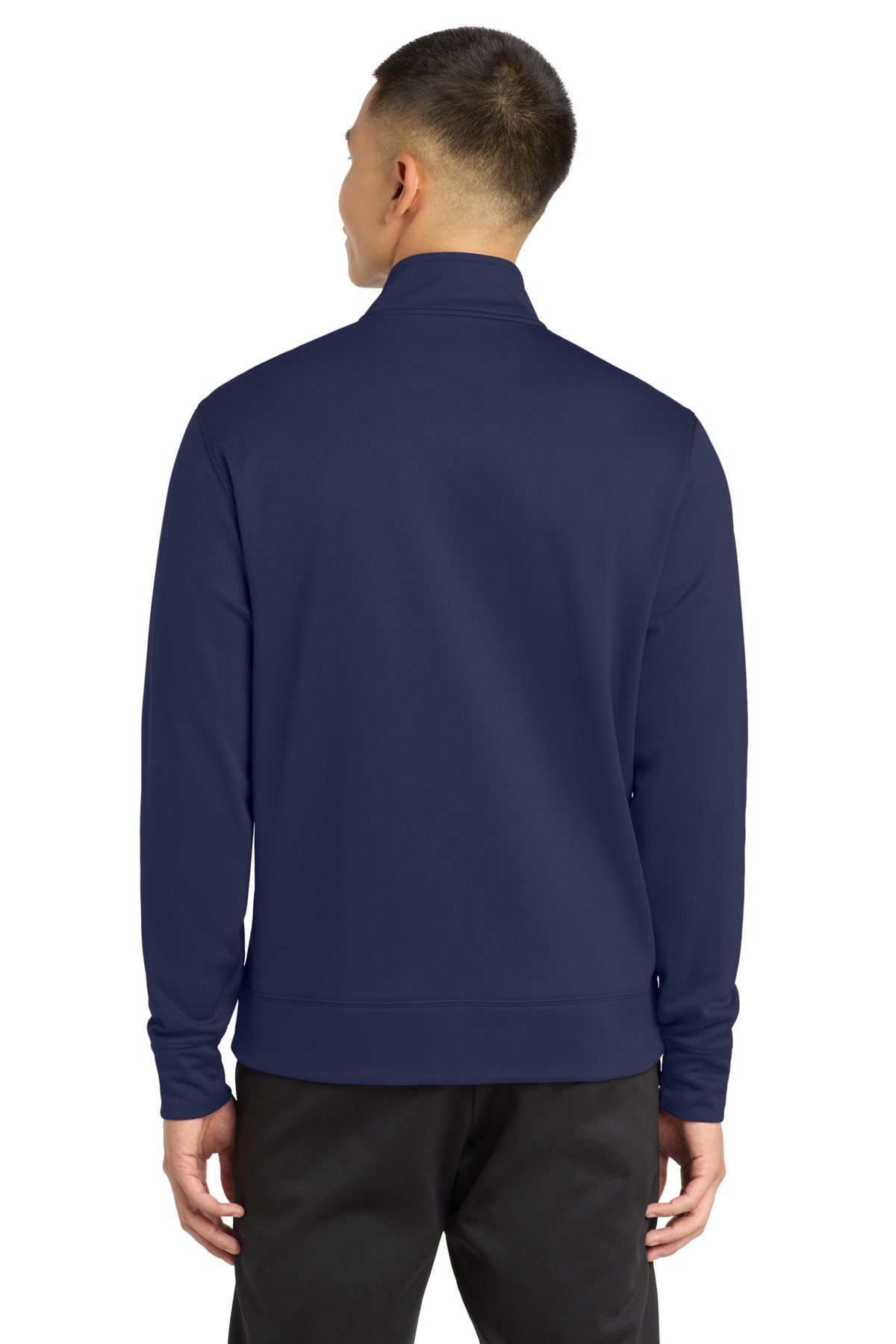 Navy Sport-Tek Sport-Wick Fleece Full-Zip Jacket. ST241 plain
