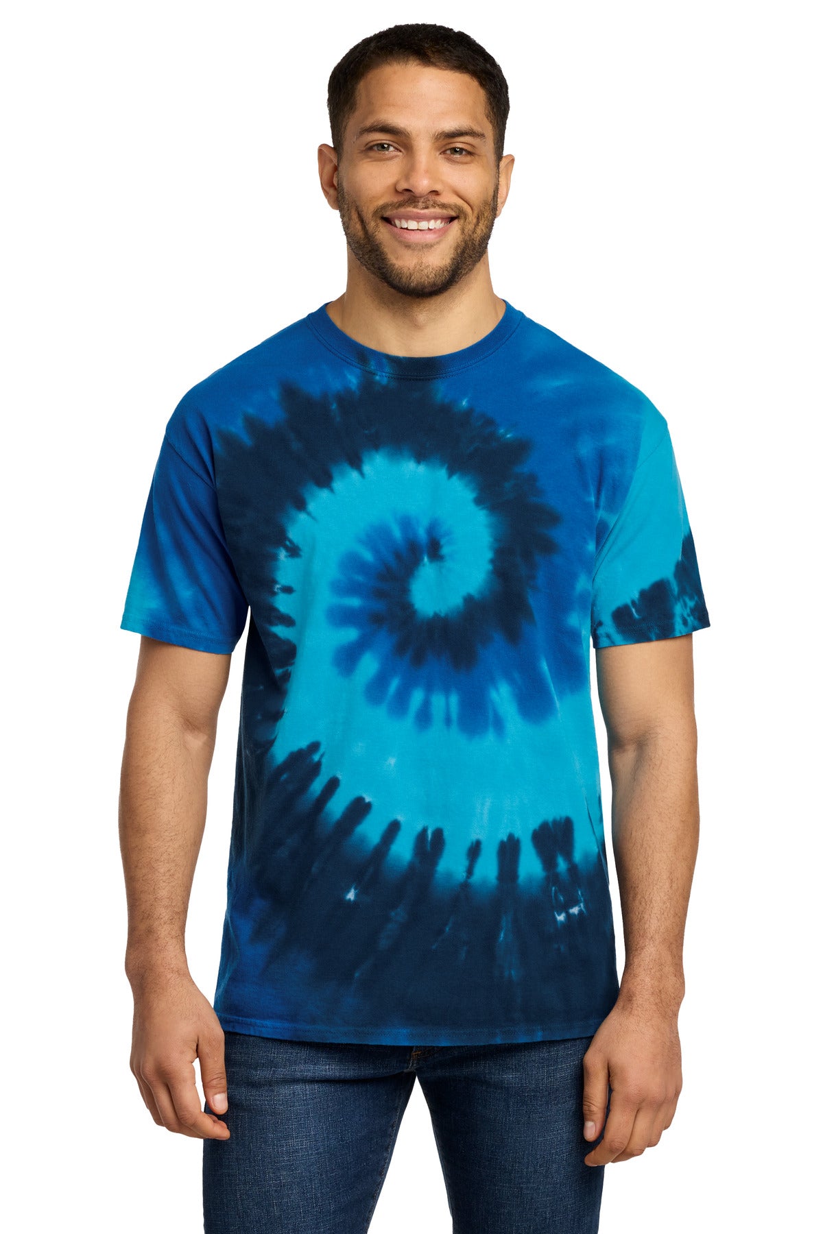 Ocean Rainbow Port & Co Tie-Dye Tee. PC147 plain