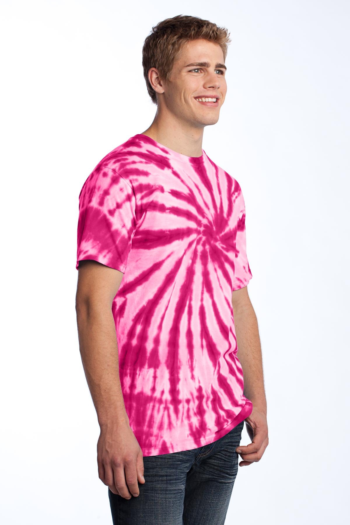 Pink Port & Co Tie-Dye Tee. PC147