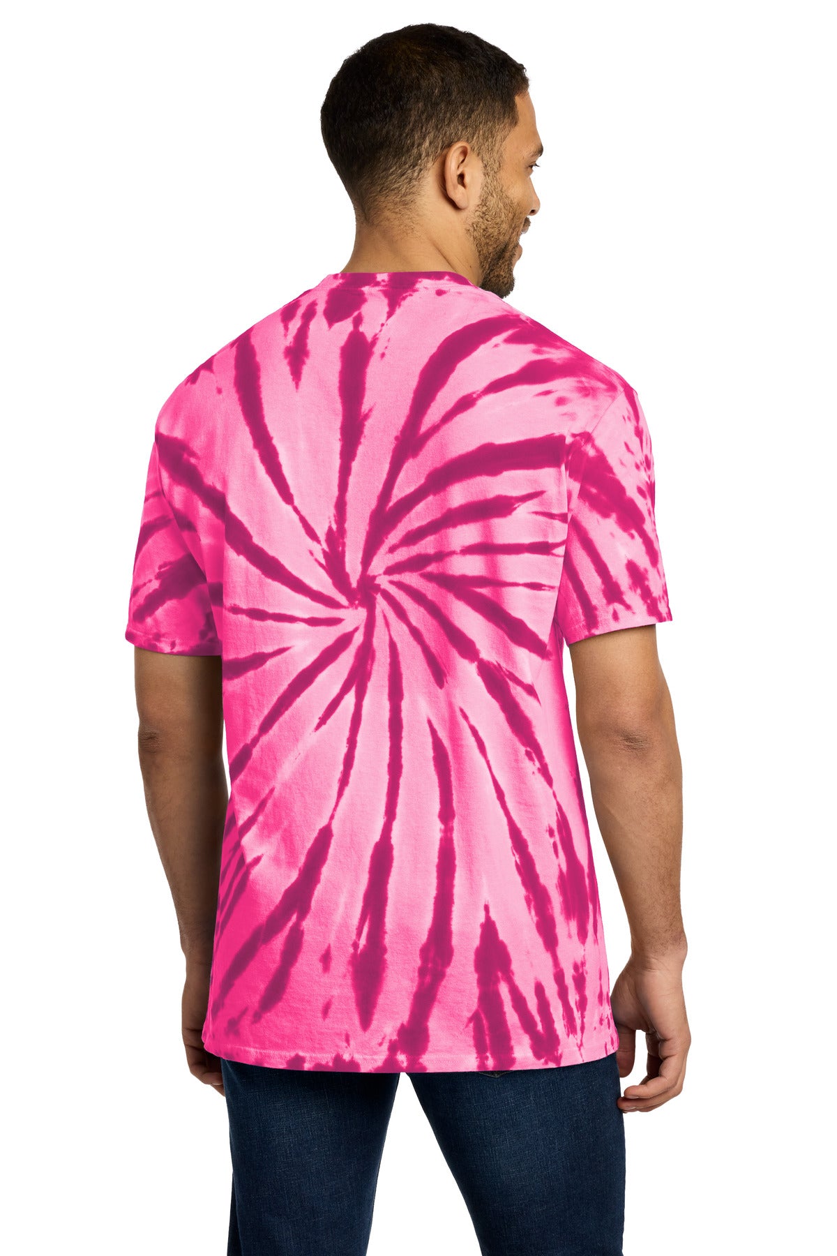 Pink Port & Co Tie-Dye Tee. PC147