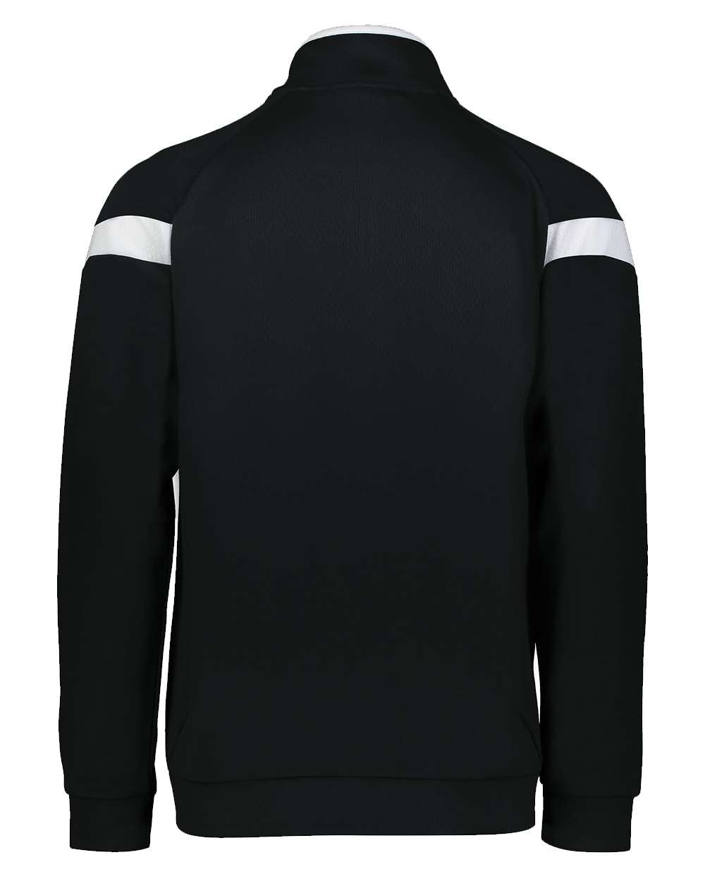 Rear View of Black/ White/ Black Youth Limitless Full-Zip Jacket - 229679 plain